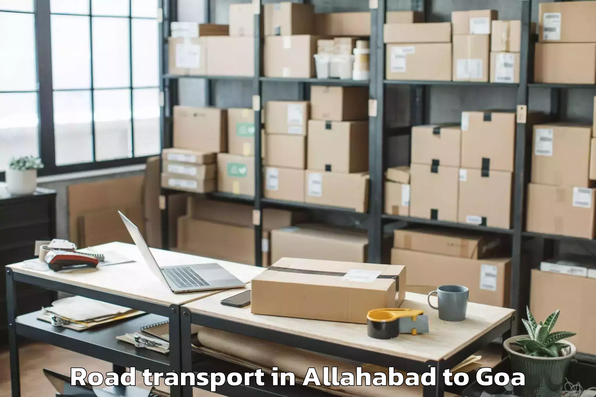 Book Allahabad to Morjim Road Transport Online